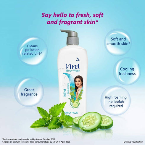 Vivel Body Wash Mint & Cucumber